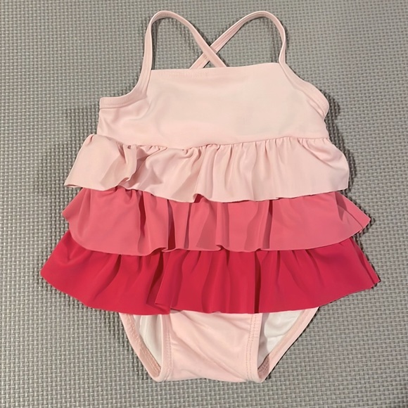 Other - Pink tiered baby swimsuit